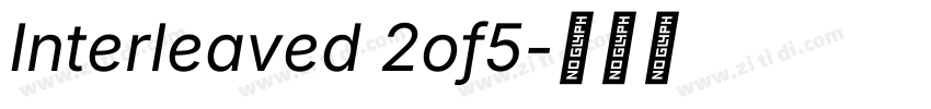 Interleaved 2of5字体转换